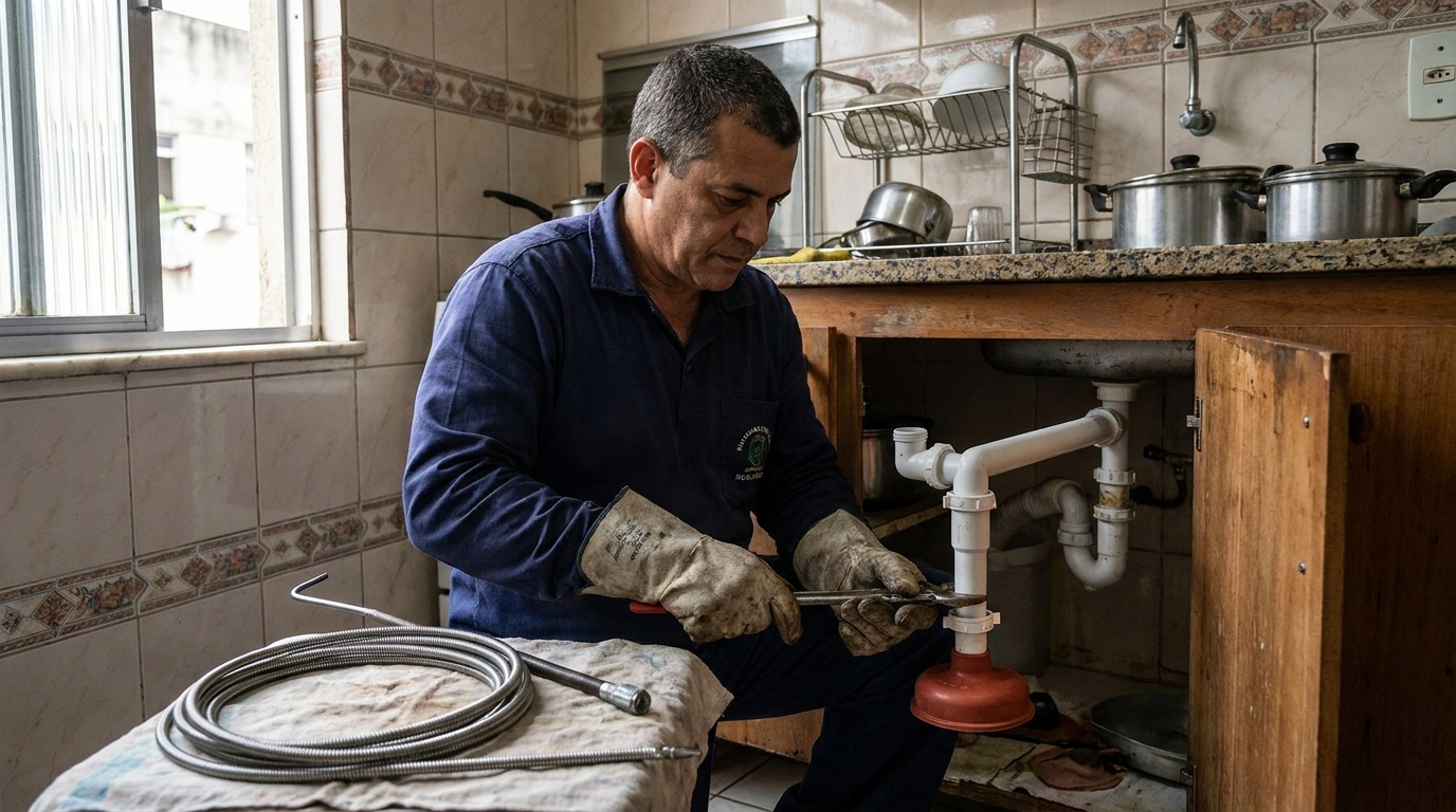 Desobstrução de Sifão em Cascavel‑PR