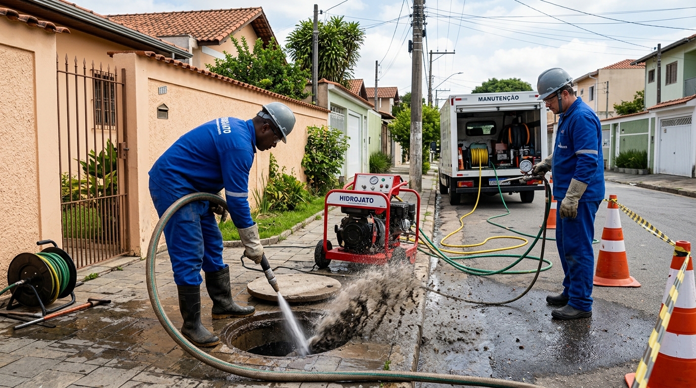 Hidrojateamento de Alta Pressão em Cascavel‑PR
